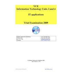 2009 VCE Information Technology - Applications Trial Exam